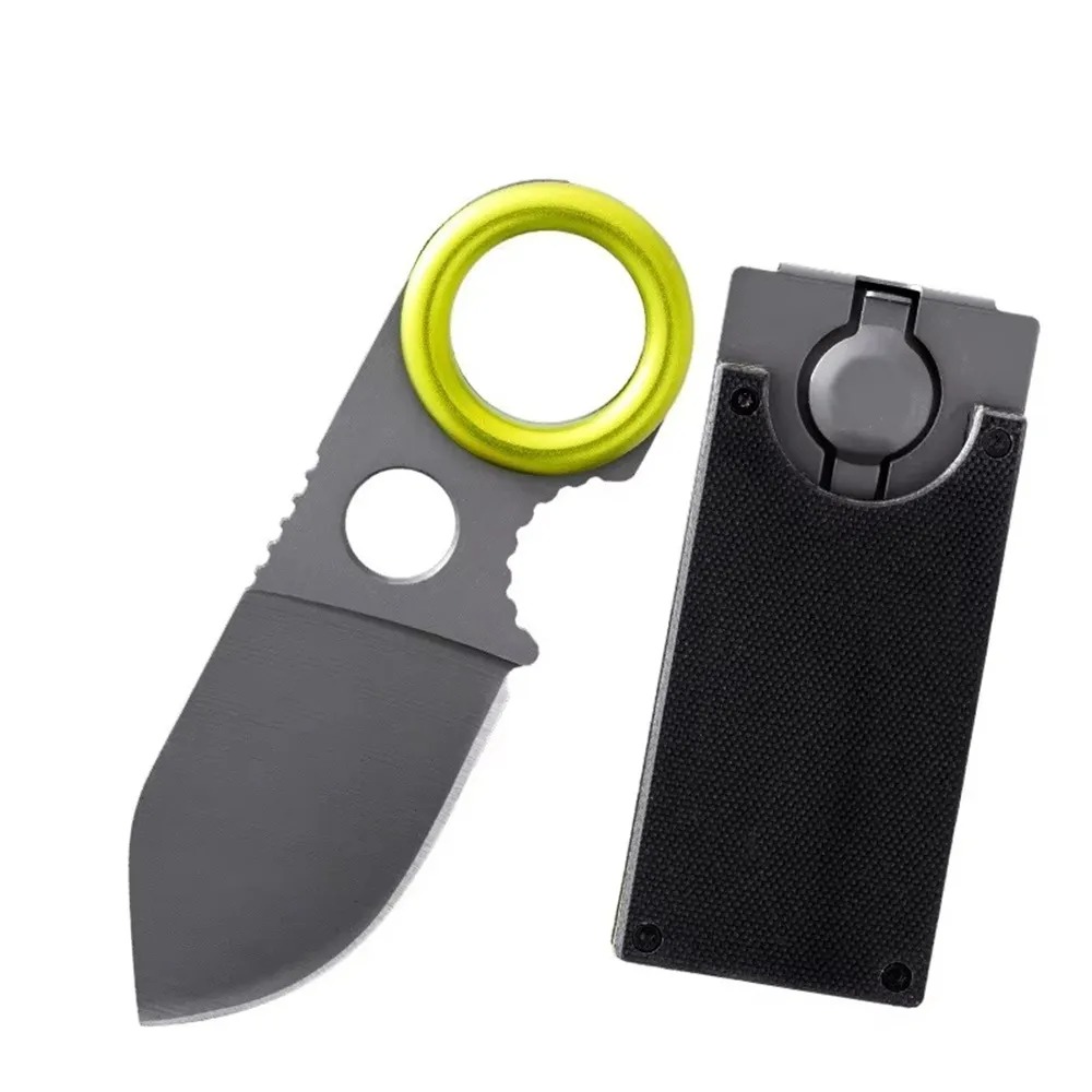 Edc Carry Fixed Blade - 미니 EDC 링형 고정날 나이프 스테인리스