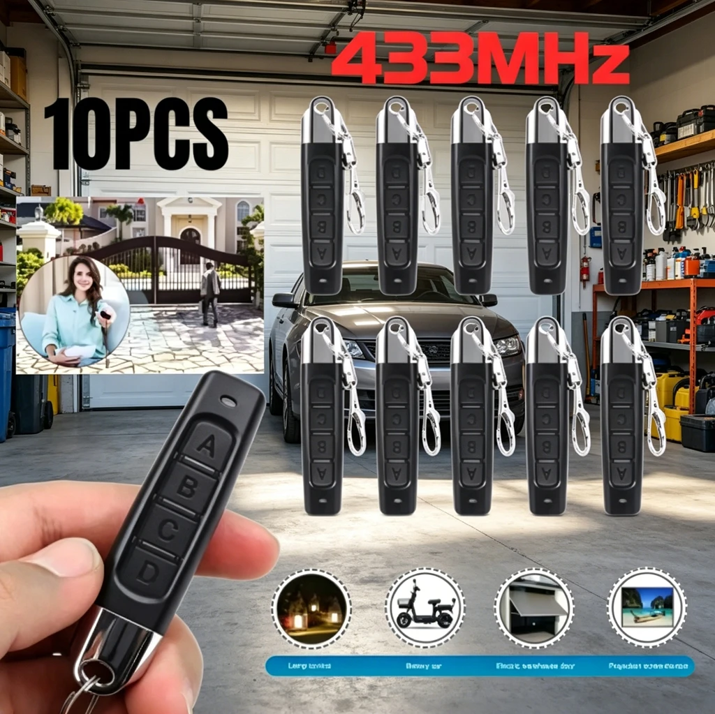 Bottle Opener Keyring - 433MHz 4버튼 원격 제어 복사기 1/50PCS
