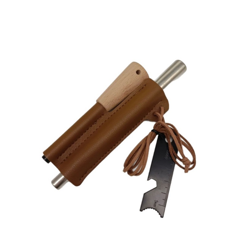 가죽 커버 야외 생존 화염 점화기 다기능 페로세륨 막대 - Ferro Rod Striker 리뷰 및 가격