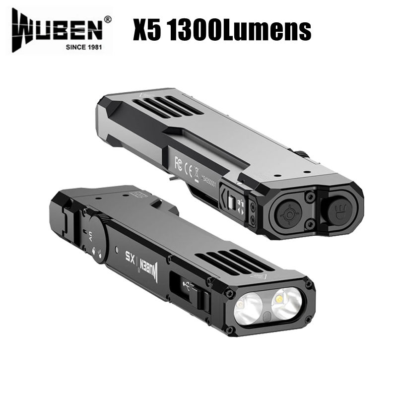 WUBEN X5 컴팩트 EDC 손전등 1300루멘 3- - Edc Carry Flashlight 리뷰 및 가격