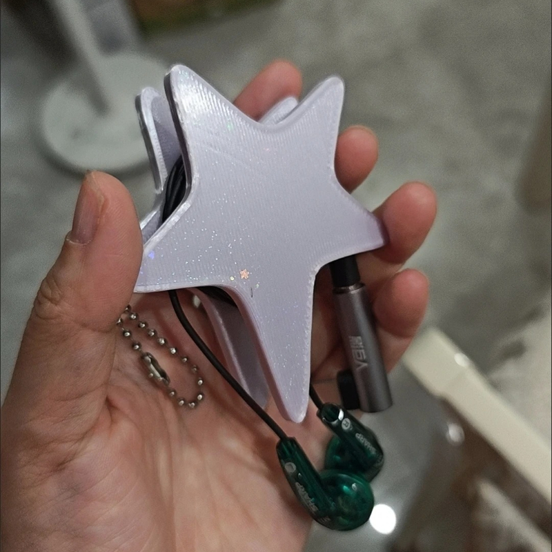 3D 스타 케이블 와인더 Y2K 귀여운 이어폰 와이어  - Cable Winder Keychain 리뷰 및 가격