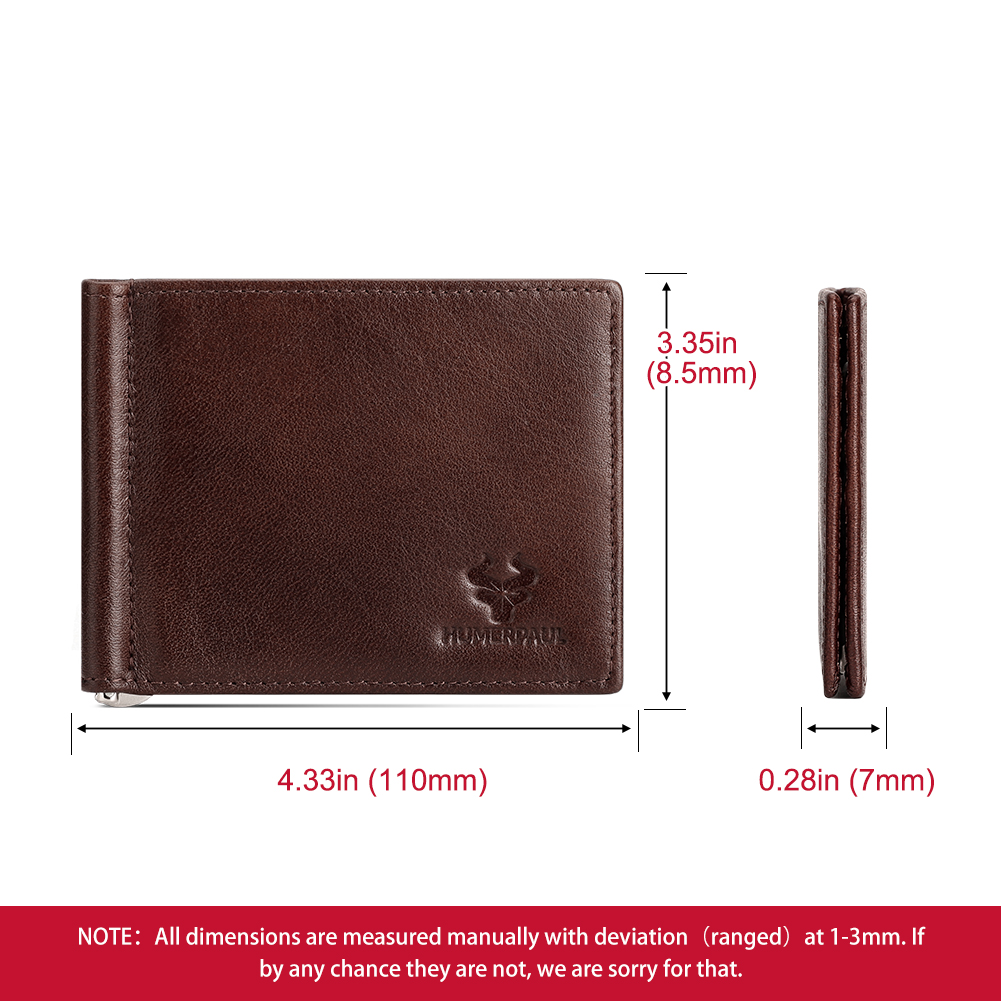 머니 클립이있는 정품 가죽 남성 슬림 지갑 RFID 차 - Money Clip Magnetic 리뷰 및 가격