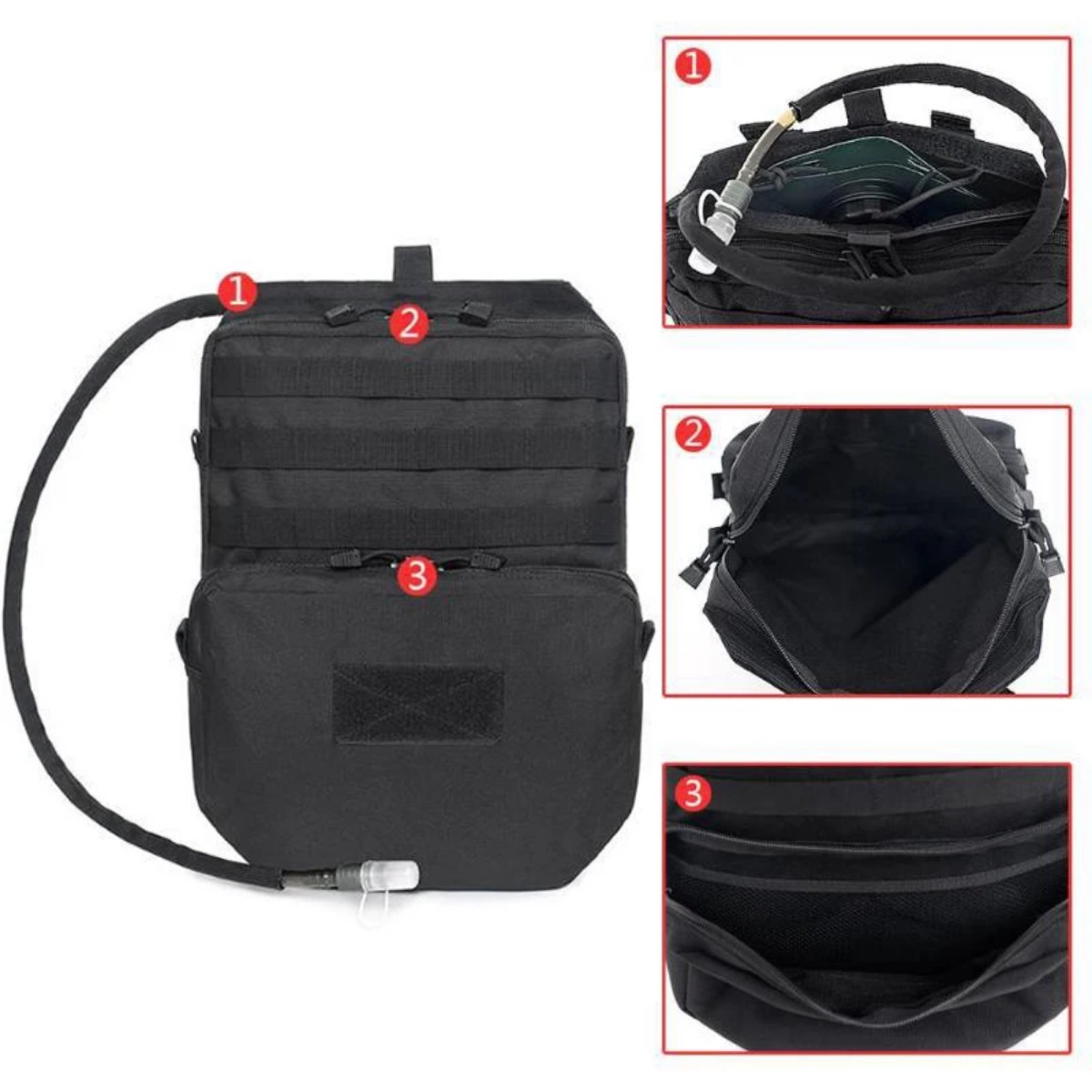 야외 Molle 가방 캠핑 수화 배낭 사냥 장비 조끼, - Edc Carry Pack 리뷰 및 가격