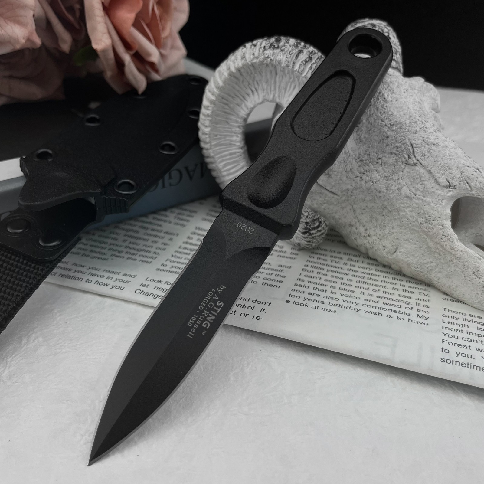 다용도 고정날 나이프 8Cr13MoV 스틸 아웃도어 캠 - Edc Carry Fixed Blade 리뷰 및 가격