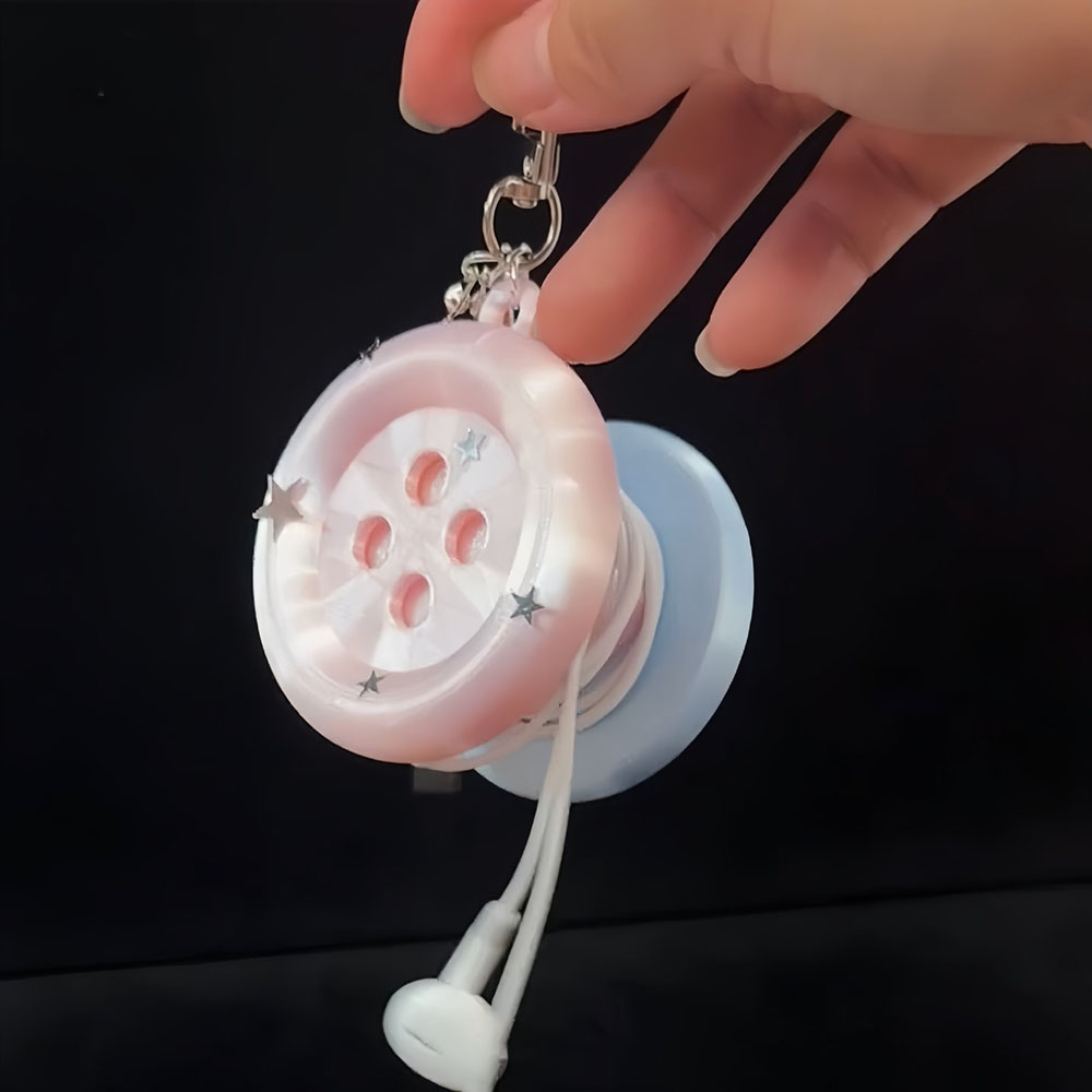 케이블 정리 버튼 이어폰 케이블 와인더 키체인 귀여운  - Cable Winder Keychain 리뷰 및 가격